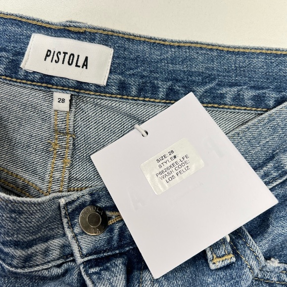 Pistola Presley High Rise Relaxed Roller Jean In Los Feliz New With Tag Size 28” - Picture 7 of 14